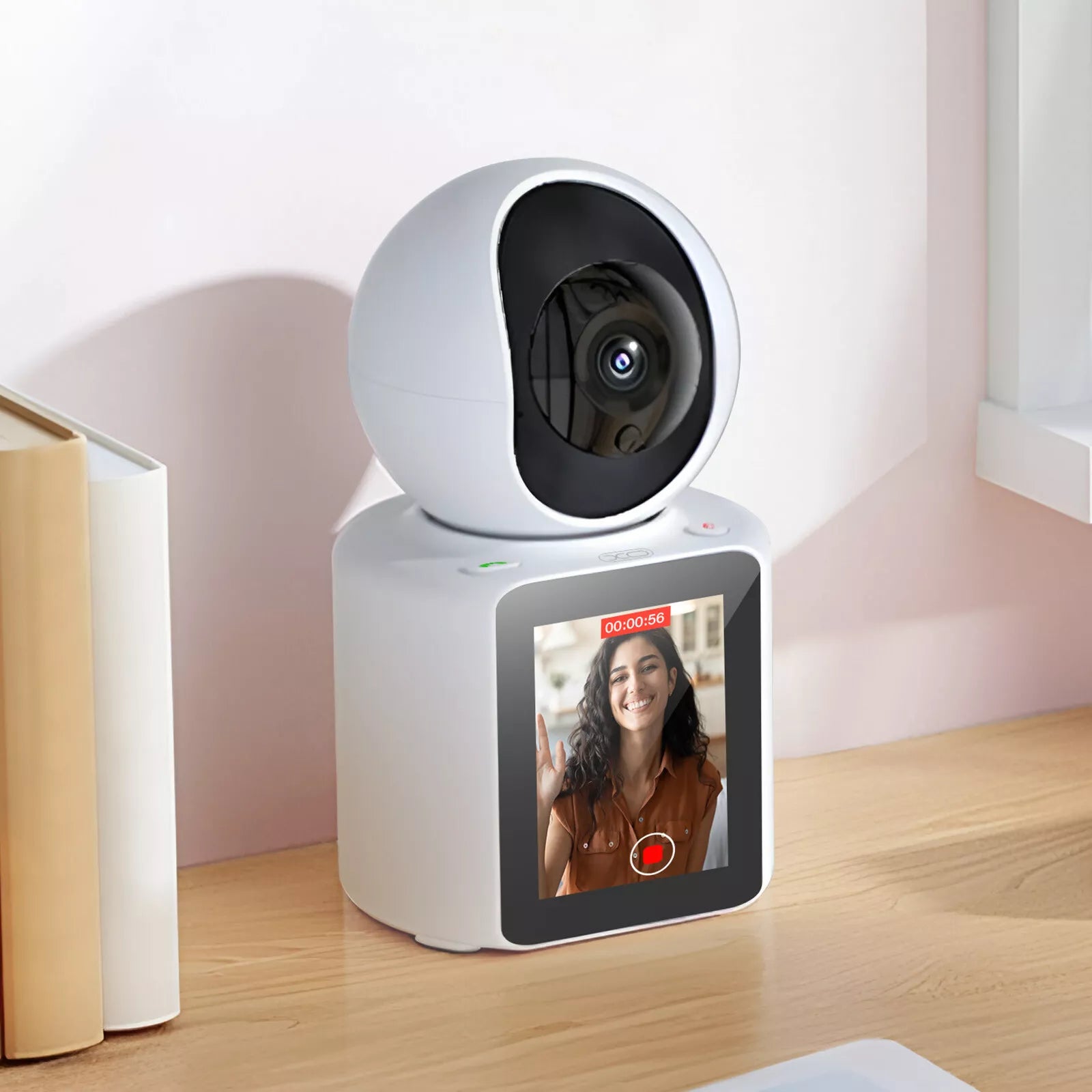 KTvsion Family WiFi CCTV Wireless Camera, Two-way Video Call, Wireless IP Camera, 360-degree Camera